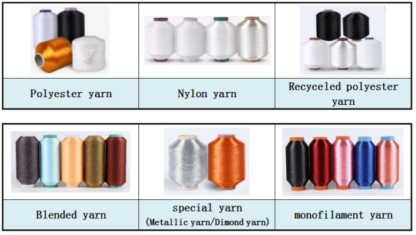 weft yarn for label